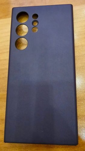 Original vegan leather μωβ για samsung galaxy s24 ultra