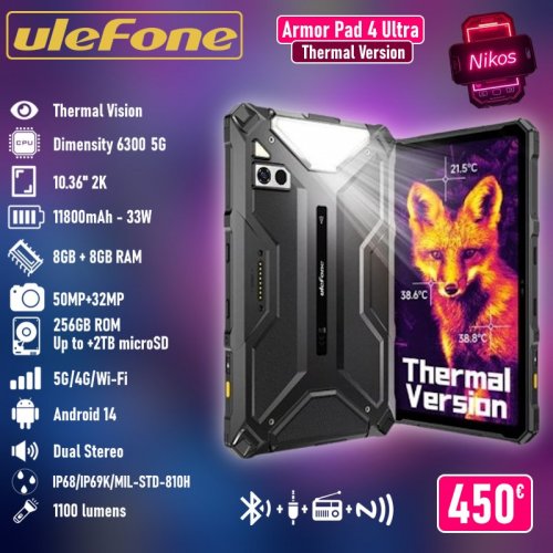 Ulefone Armor Pad 4 Ultra - Thermal Vision