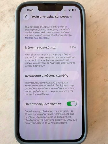 iPhone 13 Pro 128GB με 89% υγεία μπαταρίας 400 €